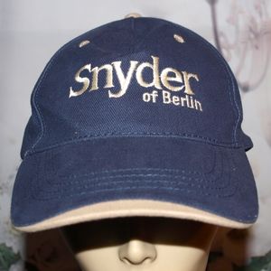 Snyder of Berlin Hat Employee Baseball Cap Maker of Pretzels & Chips Embroidered